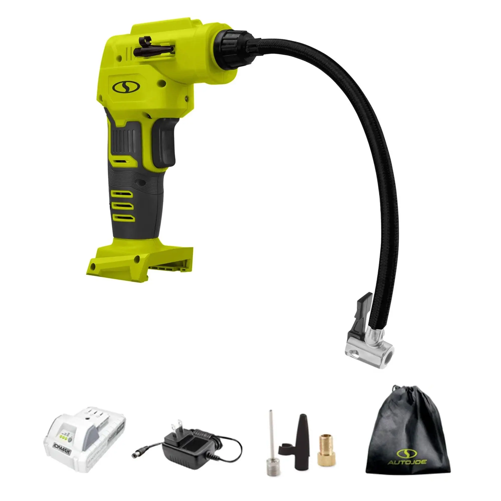 Sun Joe Auto Joe Portable Air Compressor Cordless Tire Inflate Pump, 24V-AJC-LTE Sun Joe Auto Joe Portable Air Compressor Cordless Tire Inflate Pump, 24V-AJC-LTE
