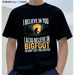 100% Cotton Funny Bigfoot T-Shirt – Sarcastic Sasquatch Humor Tee