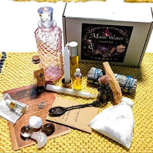 Moon Water Ritual Kit with Candle - Complete Set for Rituals and Ceremonies