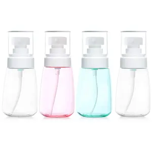 4Pcs/Set 2 oz Travel Size Leakproof Pump Bottles,BPA-Free Refillable Plastic Containers for Lotion,Liquid Soap,Essential Oil Blends and Other Toiletries,Christmas Party Gifts,Hand Tools Kits