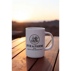 Fix & Farm Co. 11oz Ceramic Mug — Built by Hand, Grown by Faith