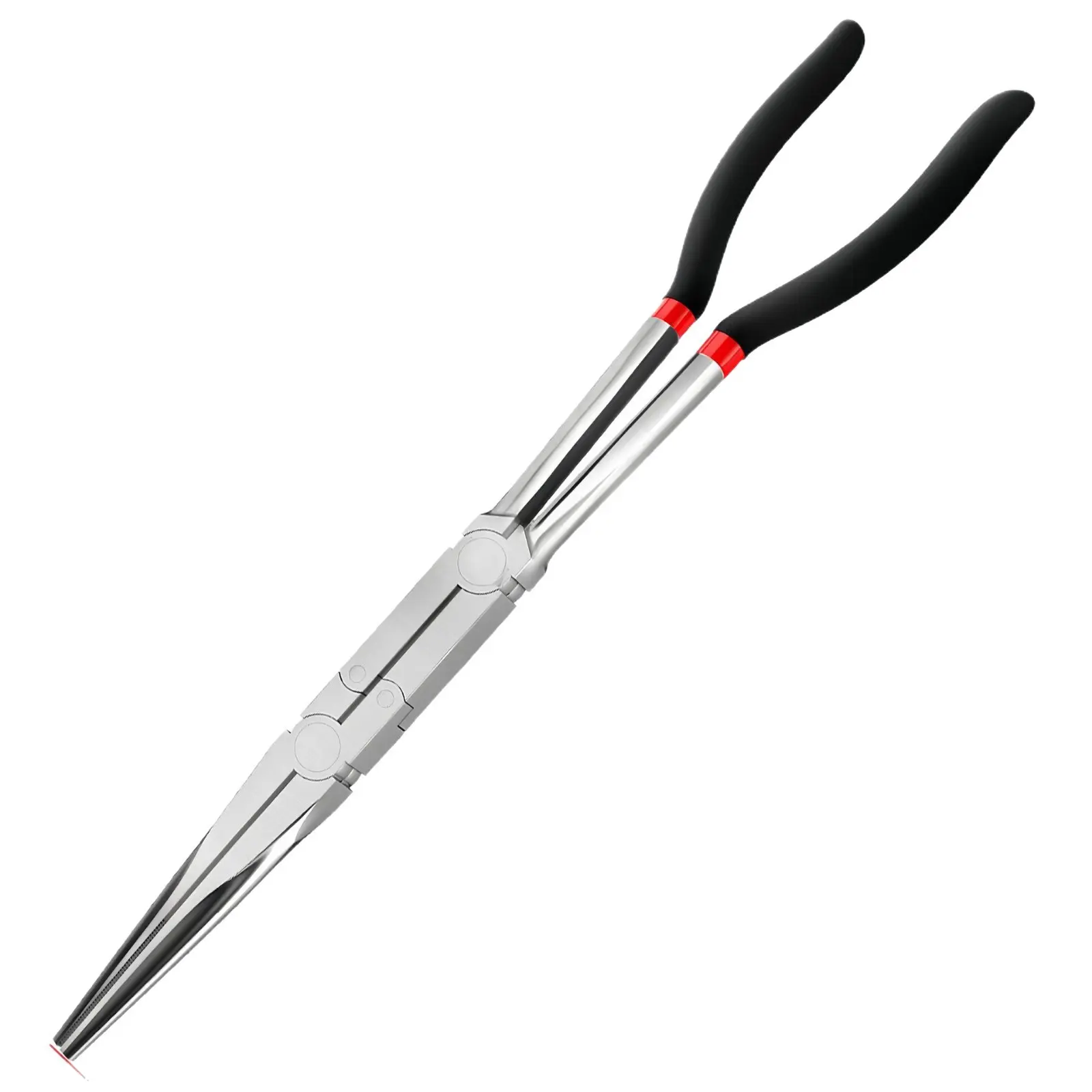 13 Inch Carbon Steel Electrical Disconnect Pliers Long Reach Tool For Automotive Connector Wire Hose Clamp Removal Black And Silver