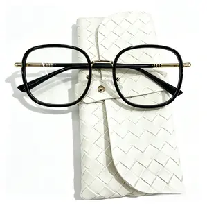 Elegant Black & Cream Gold Anti-Blue Light Reading Glasses,Unisex Design, High Definition Glasses