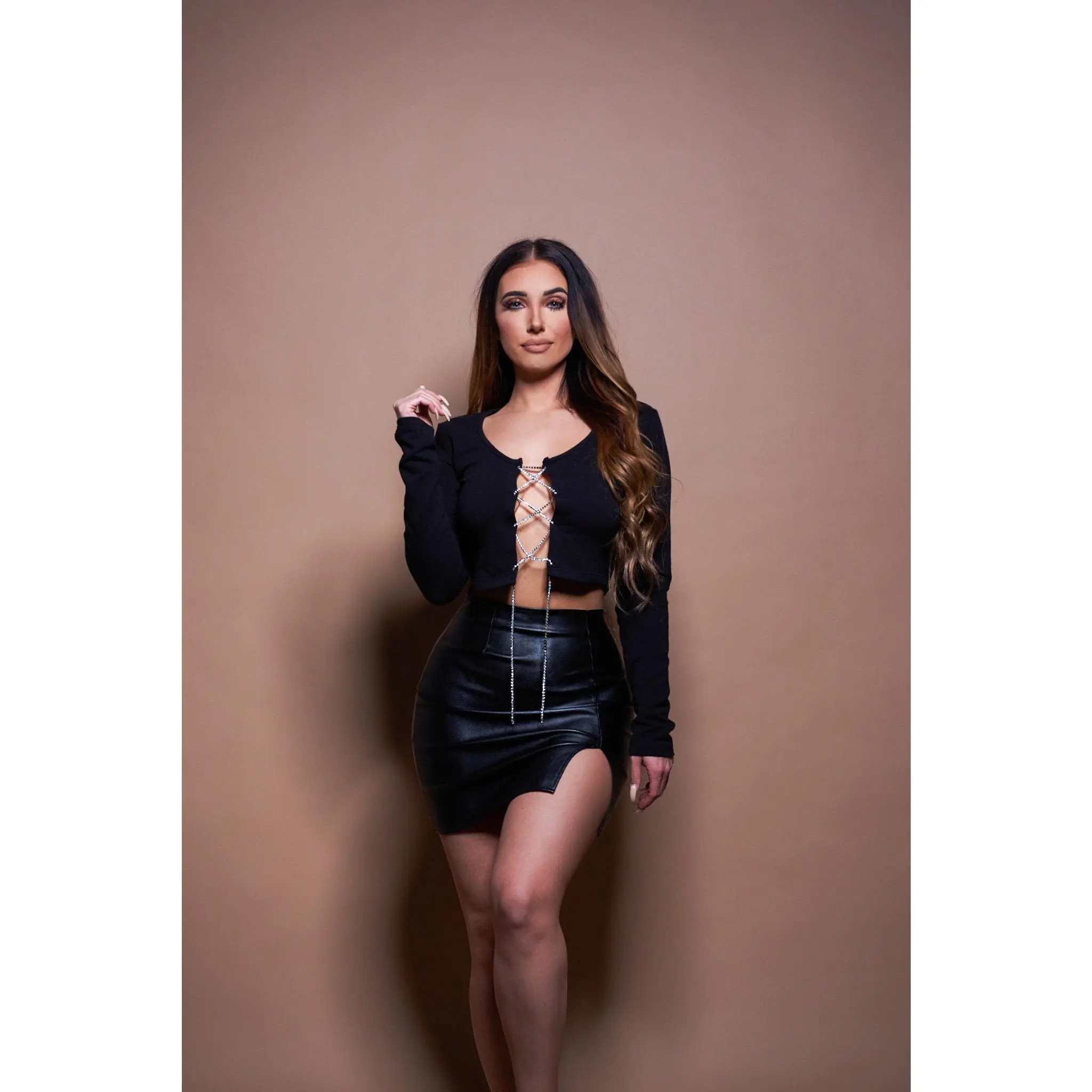 Cop Me Diamonds Sweater - Black