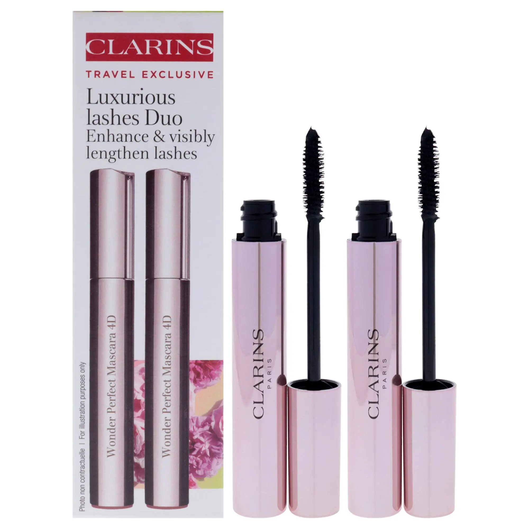 Luxurious Lashes Duo by Clarins for Women - 2 x 0.2 oz Mascara