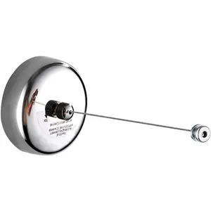 Retractable Clothesline SUS304 Stainless Steel Clothes Dryer with Adjustable Stainless Steel Rope String Hotel Style Heavy Duty,9.2 Feets,Polished Chrome Finish, Round Style