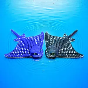 3D Printed Mr. Ray - The Flexi Manta Ray Figurine - Articulating - Flexible - Fun - Kids Decor Nature