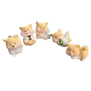 The Puppy Club Magnets - 5pcs Set of Cute, Durable Resin Puppy-Shaped Magnets for Home Decor