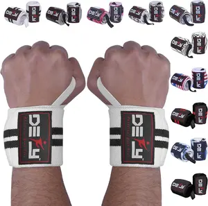 DEFY Fitness Wrist Wraps 18" Professional with Thumb Loops- Premium Quality, Strong Fastening Straps- Men & Women – Best for Weightlifting, Powerlifting,Strength Training