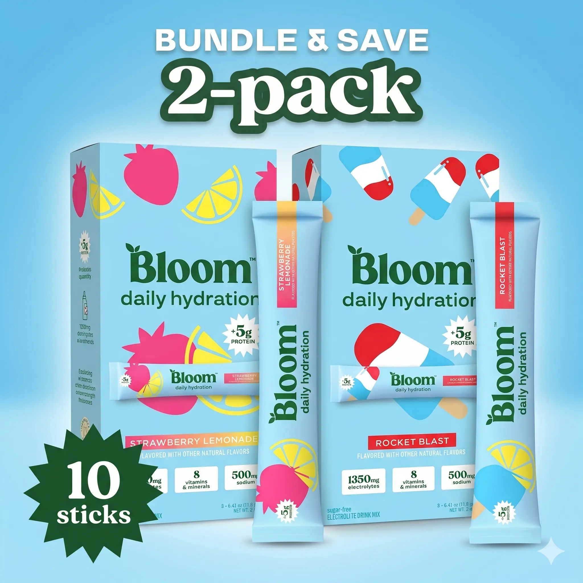 Hydration Sticks - 2 Pack & 3 Pack Bundles Hydration Sticks - 2 Pack & 3 Pack Bundles