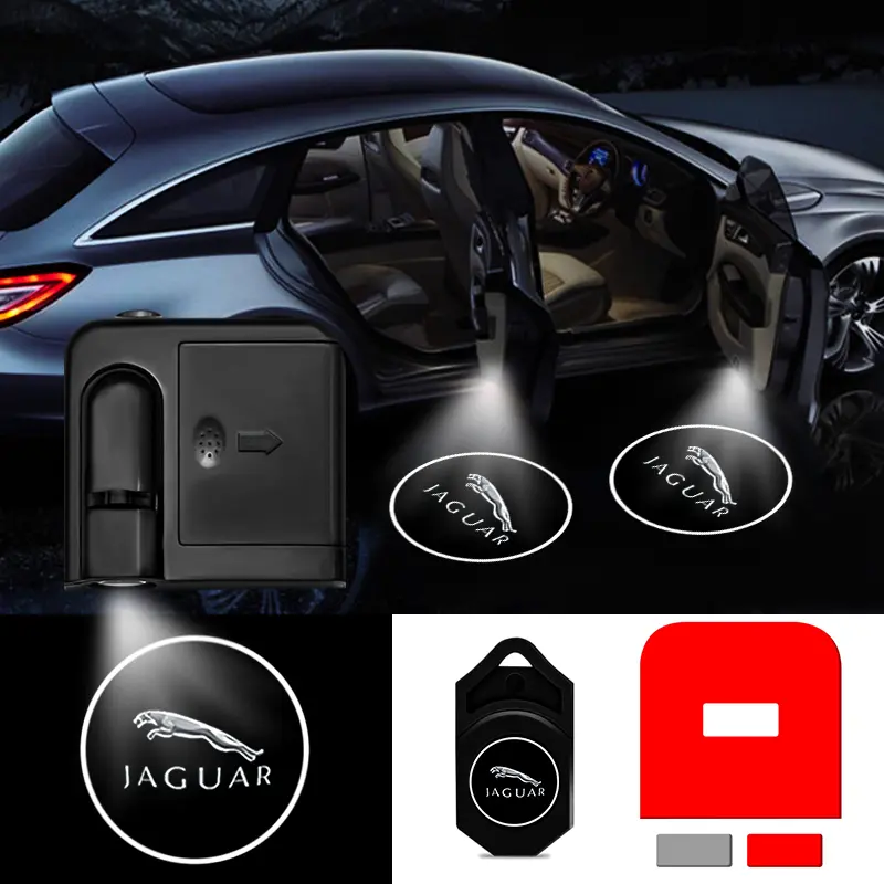 Jaguar Logo Welcome Light, LED Projection Decor, Auto Door Open Illumination, Night Visibility Enhancement, Must-Have Car Modification Accessory, LED Car Lights, Vehicle Welcome Light