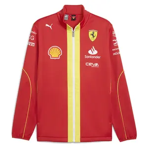 PUMA Mens Scuderia Ferrari Team Softshell Jacket Athletic Outerwear Casual - Red