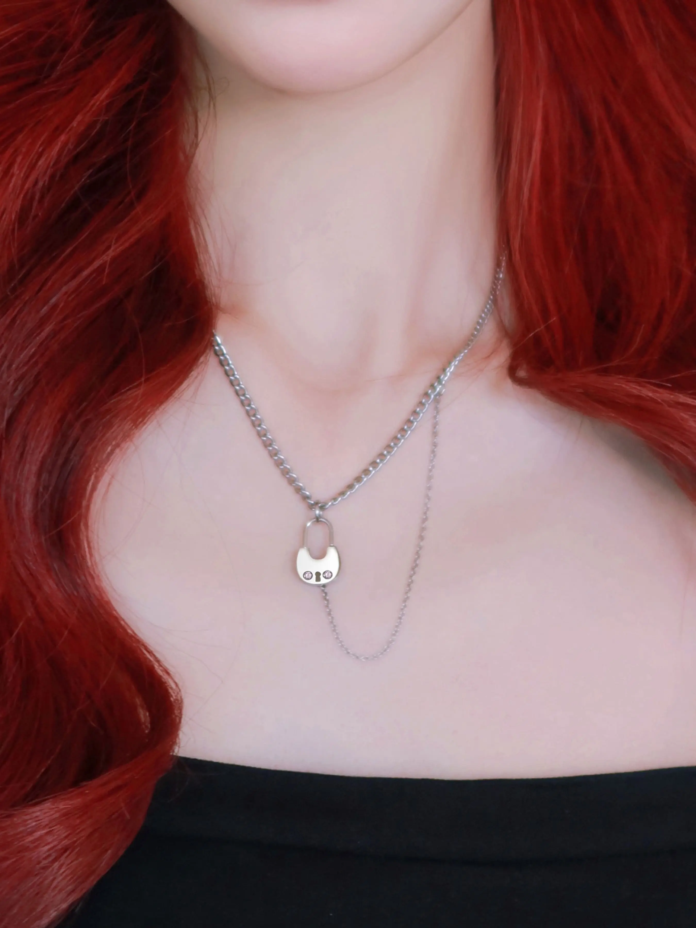 Double Chain Necklace Pendant Jewelry, Unique Fashion Daily Style Accessory, Perfect Gift for Loved Ones, All-Season Wear, Modern Versatile Accessories, Adjustable Necklace