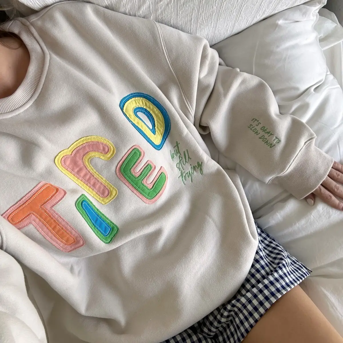 Tired (But Still Trying) Crewneck