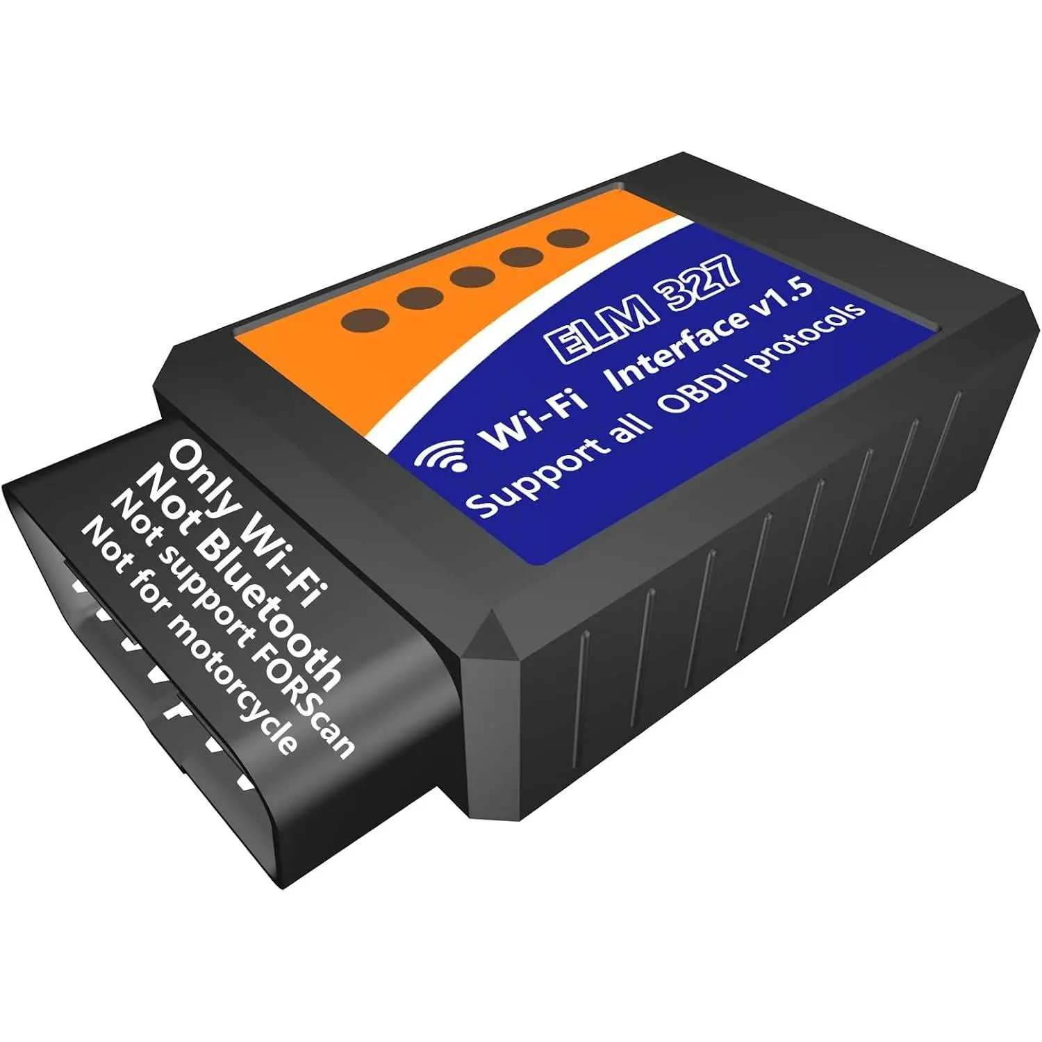 WiFi ELM327 OBD2 Adapter WiFi ELM 327 OBD2 Scanner for Android iOS iPhone OBDii Car Scanner Code Reader Connector Dongle OBD ELM327 OBD2 Scanner Diagnostic Tool Interface for Torque