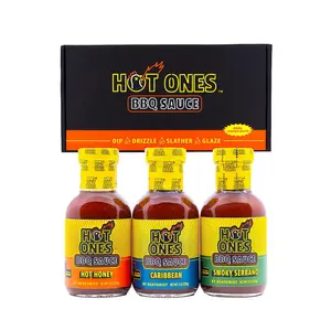 Hot Ones BBQ Trio Pack (Hot Honey / Caribbean / Smoked Serrano)