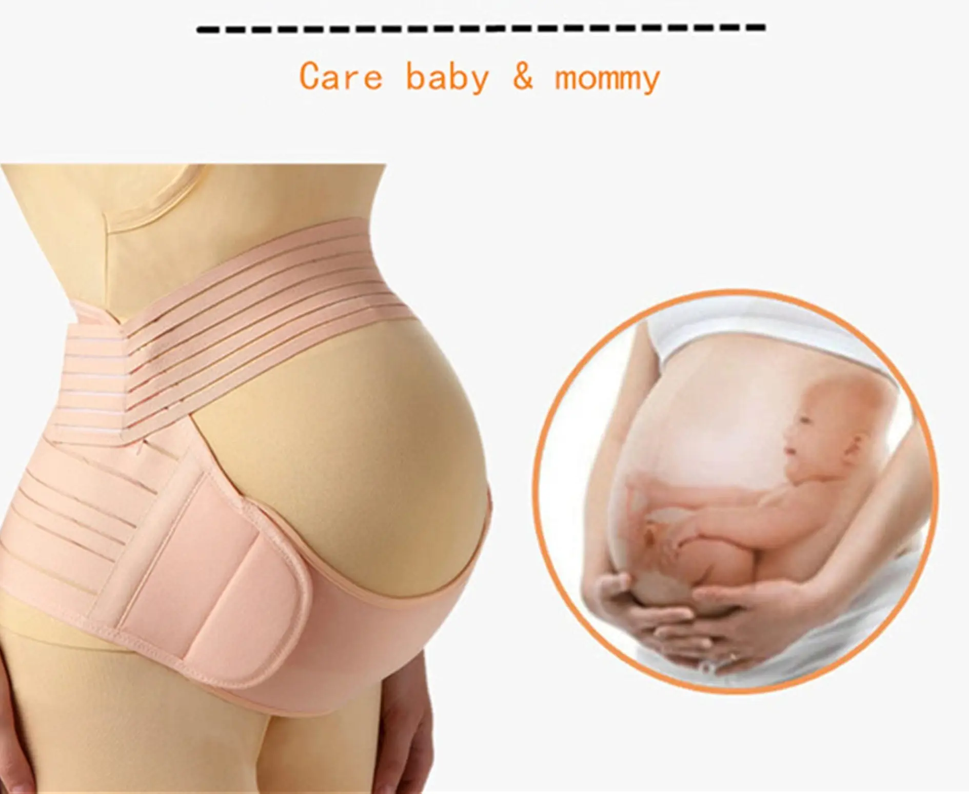 THE one Pregnancy Belly Band Adjustable, Plus Size Comfort, Essential Maternity Item, All Stages of Pregnancy, Breathable Maternity Belt