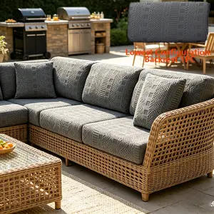 1pc Plaid Jacquard Sofa Pad, Non-Slip Scratch-Resistant Outdoor Sofa Cover, Dustproof Durable Sofa Protector, Pet-Friendly