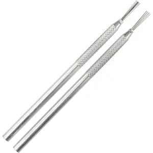 2Pack Clay Needle Tools Wire Feather Texture Tool for Ceramic Polymer Pottery Clay Sculpting Texturing Modeling