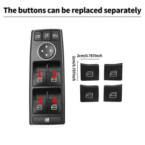 Mercedes-Benz Car Window Switch, Compatible with A-Class B-Class C-Class E-Class Glk Gla Cla Gls Ml Gl Gle Cls, Model Years 2013-2019