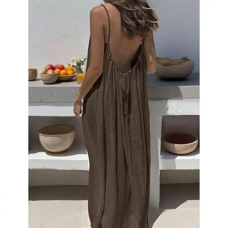 fitted lace wedding dress Slinky Midi Party Dress with Strappy Open Back Sage / Medium main image 1