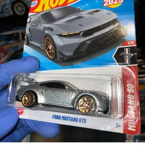 Hot Wheels Ford Mustang GTD Mustang 60 Silver Black Gold 1:64 Diecast Car