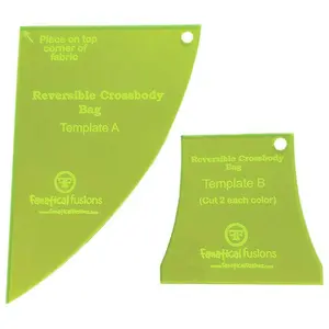 Reversible Crossbody Tote Bag Templates by Fanatical Fusions