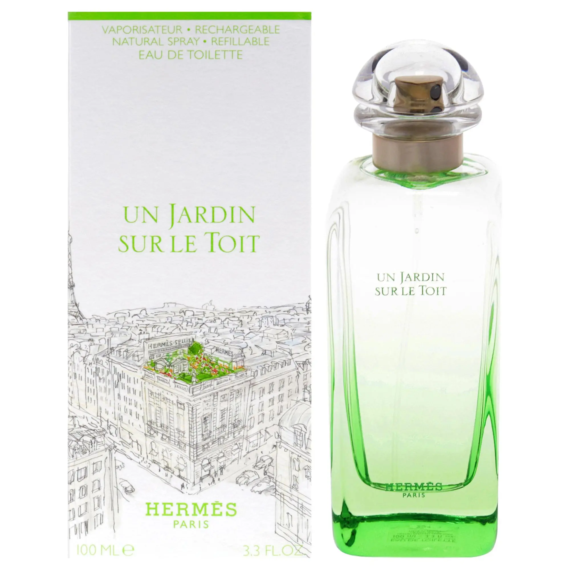 Hermes Un Jardin Sur Le Toit Women's Fragrance - 3.3oz Refillable EDT Spray