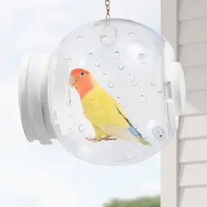 Clear View Round Bird Cage With Standing Base