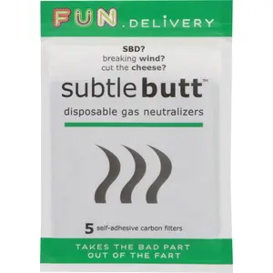 Subtle Butt by FUN Delivery: Disposable Gas Neutralizers - White Elephant Gift