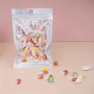 Holographic Gift Bag, 10pcs/set Reusable Self Sealing Gift Candy  Bag, Multipurpose Sealed Bag for Party Gift, Party Supplies, Festival