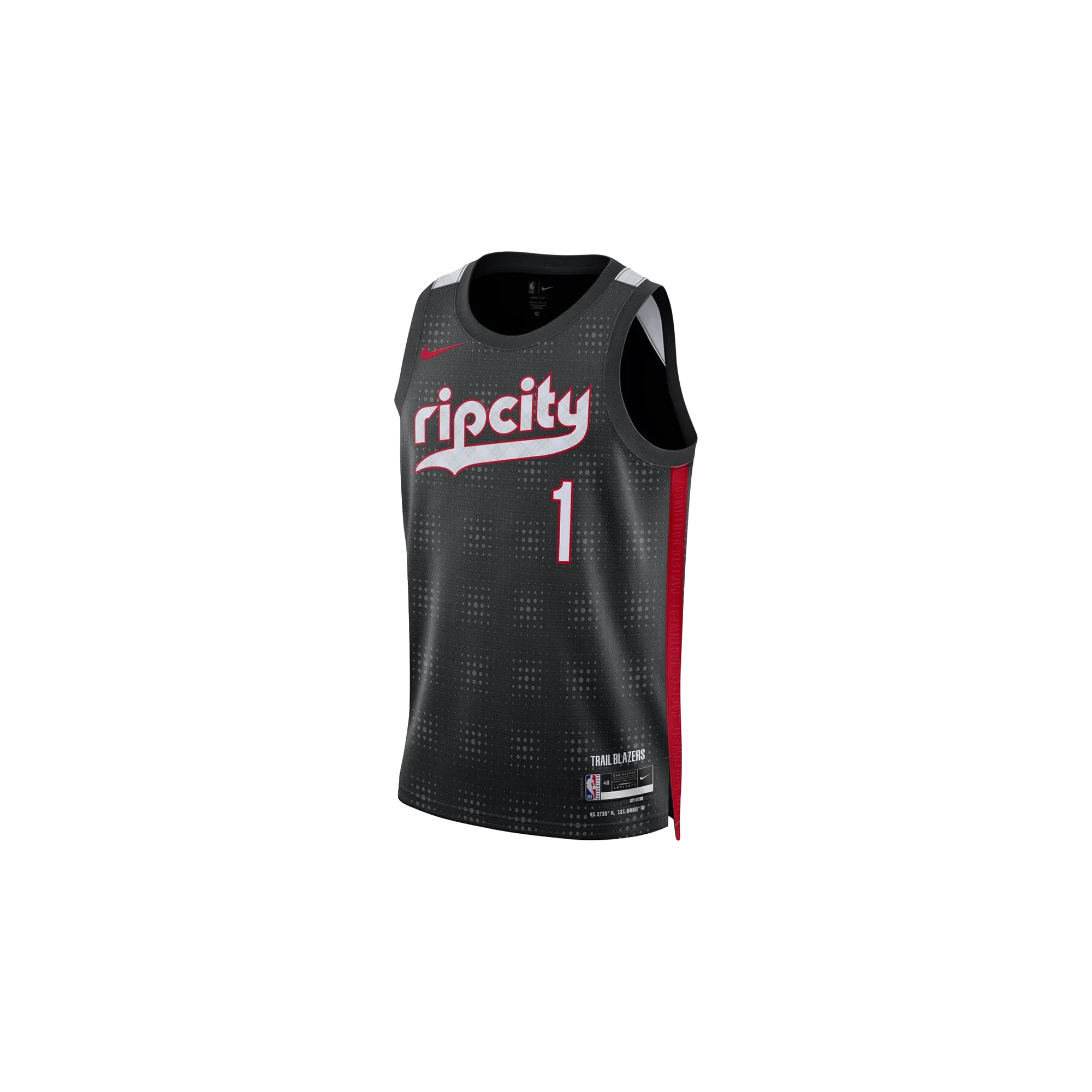 Trail Blazers Anfernee Simons 2024/25 Swingman Jersey GS "Black" 9Z2B7BU8P24 TRAAI
