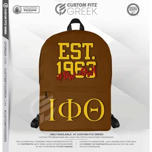 Iota Phi Theta Paraphernalia - Ow-Ow -Greek Fraternity - Backpack (Mid-Size)