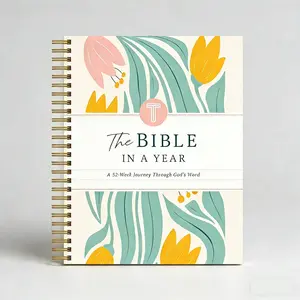 The Bible In A Year: A 52-Week Journey Through God's Word & Daily Reading Plan| Spiritual Companion & Journal for Adults & Teens| 8.5" x 11" Notebook