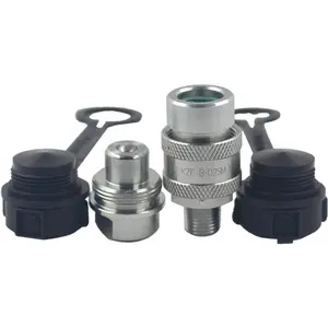 KZE-B-02 1/4'' NPT Set 10,000psi High  Hydraulic Quick Connect Coupling Quick Coupler Replaces Enerpac A-630