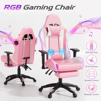 Pink(LED Lights+ Speakers+2-Points Massage)