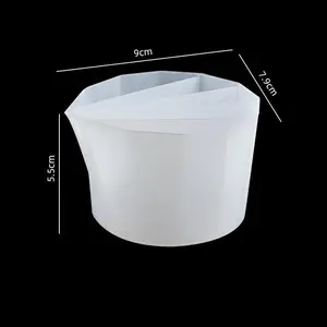 1pc Silicone Split Cups Thicken&Rusable Resin Mixing Cups Dividers Paint Pouring Supplies, Fluid Art For Resin Crafts, Acrylic Paint Pouring, Drawing Silicone Cup Supplies