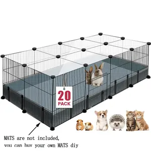 DIY Patchwork Cat Dog Rabbit Hamster Hedgehog Nest, Small Animal Cage, Pet Game Fence, Durable Puppy Playpen, Puppy Exercise Pen, Plastic Material, No Model