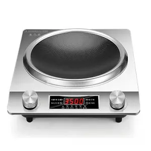 Household Concave Electric Ceramic & Induction Cooker Timer High-Power Multi-Function Wok & Hot Pot Cooker