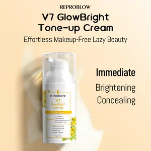 V7 GLOW BRIGHT TONE-UP CREAM Moisturizers Immediate Brightening Concealing niacinamide Moisturizing Vitamin C Face Serum skin calming daily skincare texture care