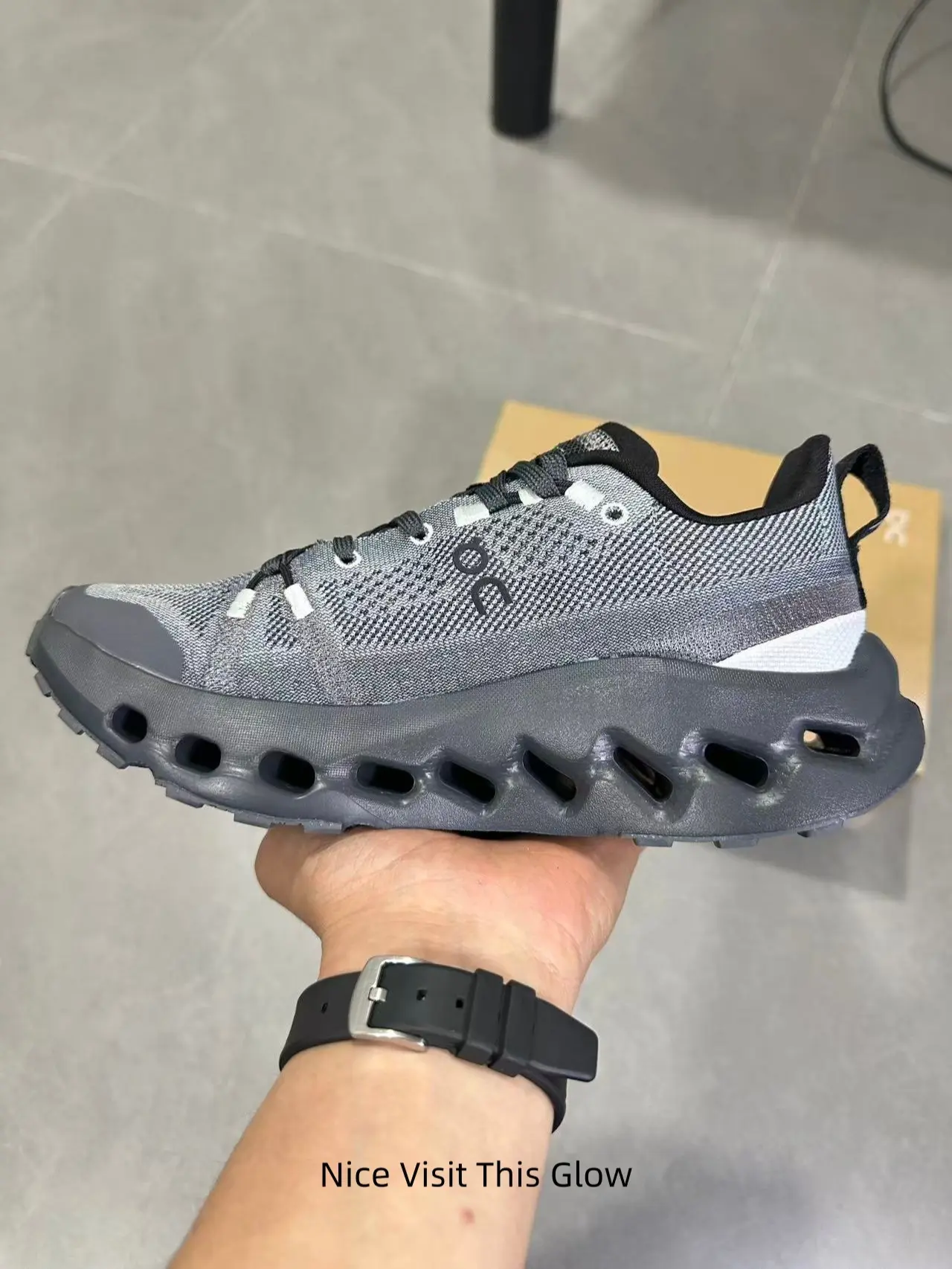 Dark Mode Aesthetic Runners - Stealth Grey Design with Shock-Absorbing Cloud Sole