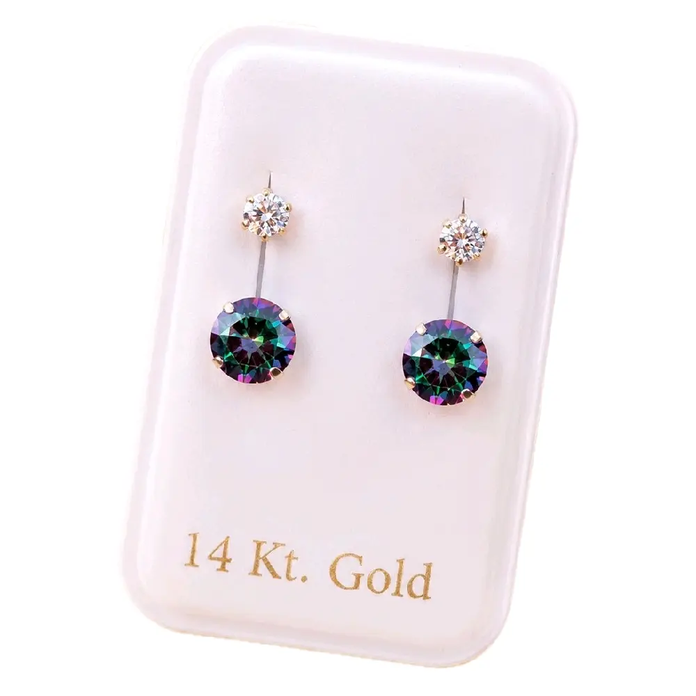 14k Gold Midnight Aurora Earrings