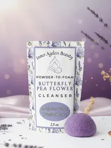 Butterfly Pea Flower Powder to Foam Cleanser