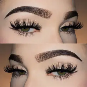 Short Spiky Volume Strip Lashes - Mini Dramatic Wet Look Faux Mink
