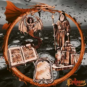 Vulcano - Epilogue - Grey/black Galaxy  [VINYL RECORD - LP] Black, Colored Vinyl, Gray