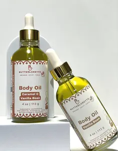 Butterlorette Gourmand Body Oil Infused with Pure Unrefined Cocoa Butter for Maximum Moisturization 4 oz 113 g