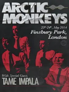 Arctic Monkeys Concert Poster Wall Art reprint 11x17 +FREE EXTRA POSTER