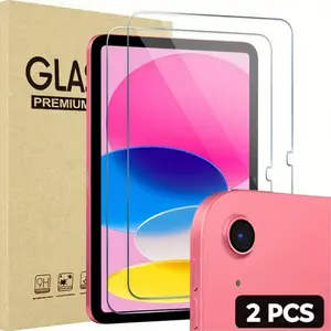 2-piece Tempered Glass Screen Protector - Compatible with iPad A16 2025 (11th/10th Gen), for iPad 5/6/7/8/9, for iPad Pro 11 (2018-2024) and iPad Air 11 (2024/2025) 11inch Models| 9H Hardness Accessories Tablet Protector