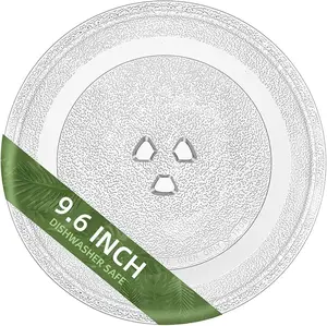 9.6" Small Microwave Glass Plate Replacement Universal Fit Farberware Galanz 245mm Microwave Turntable Tray