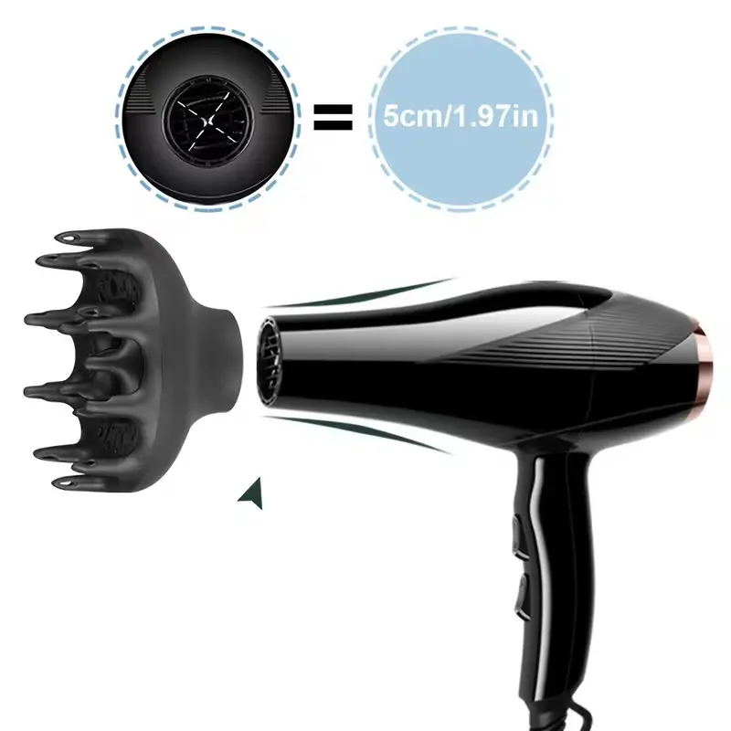 Versatile Curl Diffuser Attachment for Curly and Dense Hair, Durable Nylon Material, Ergonomic Design with 360° Airflow, Salon Quality at Home, Hair Dryer Attachments, Hair Dryer Styler